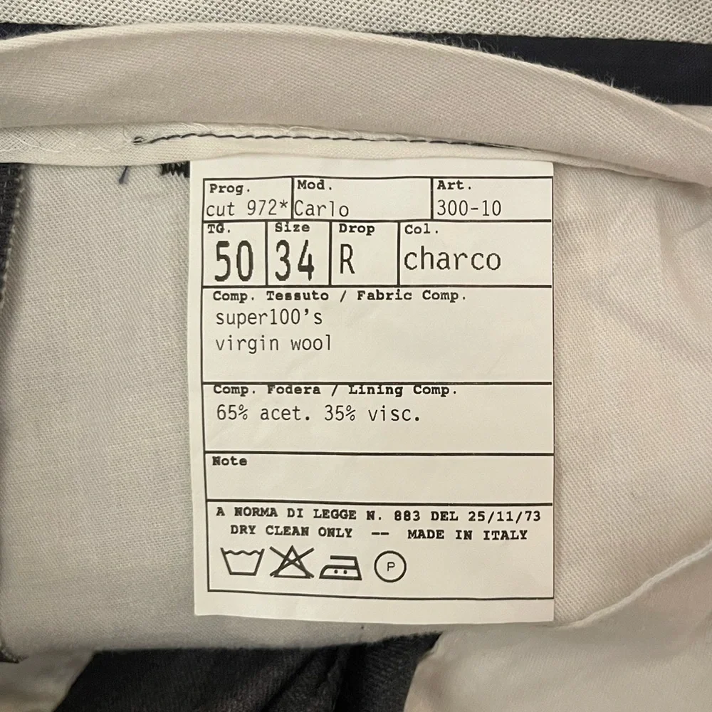 Men’s Burberry gray dress pants 100% virgin wool 34x30